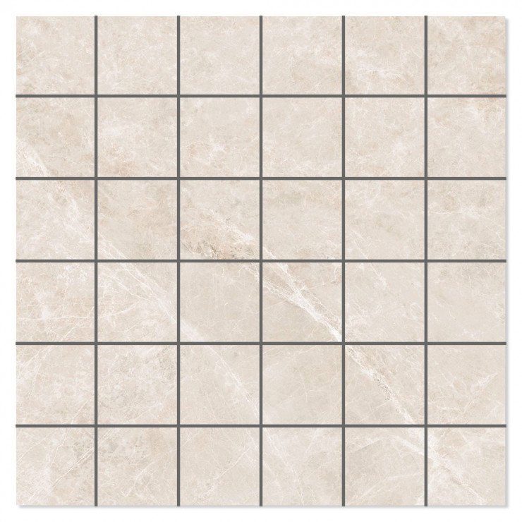 Marmor Mosaik Klinker Sintracino Beige Poleret 30x30 (5x5) cm-1